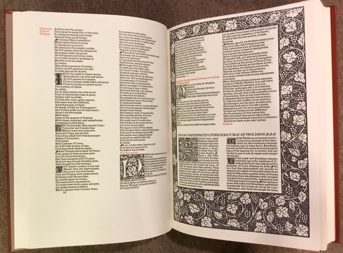Folio Society 2008 Kelmscott Chaucer text page