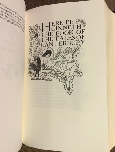 Folio Society The Canterbury Tales first page