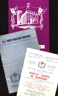 D'Oyly Carte repertory programmes