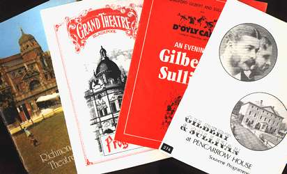 Gilbert and Sullivan programmes