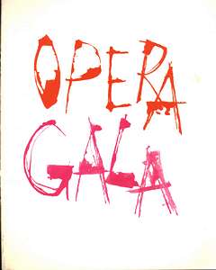 Opera Gala 1963 programme