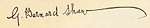 G.B. Shaw signature