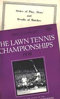 Wimbledon program 26 June 1959