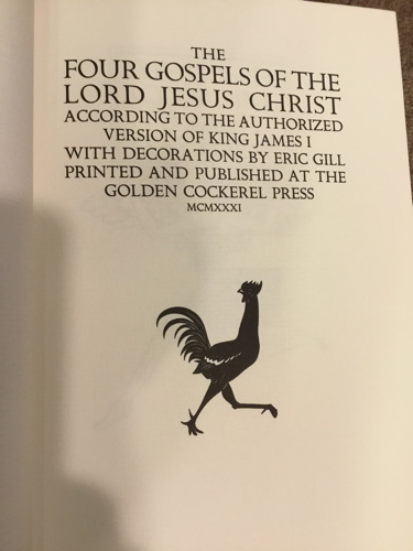 Folio Society The Four Gospels title page