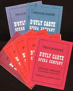 D'Oyly Carte London season schedules