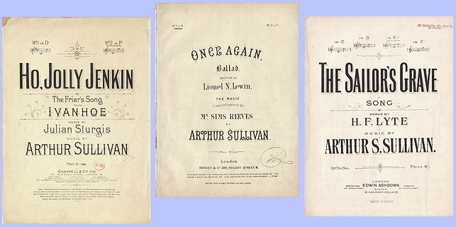 Sheet music by Sir Arthur Sullivan