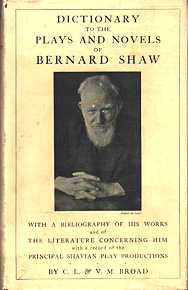 Dictionary to the Plays and Novels of Bernard Shaw